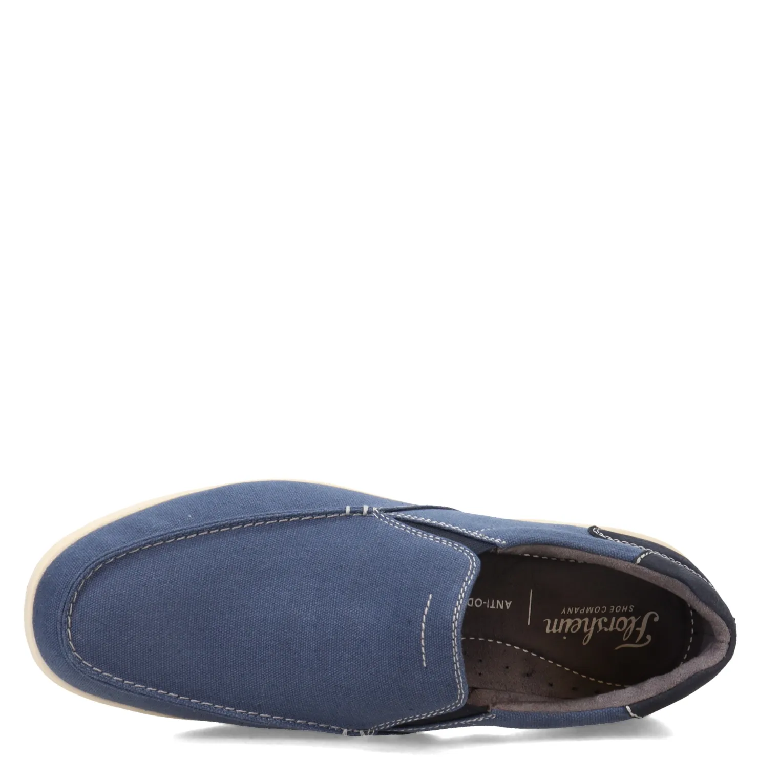 Loafers*Florsheim Men's , Lakeside Canvas Moc Slip On Navy