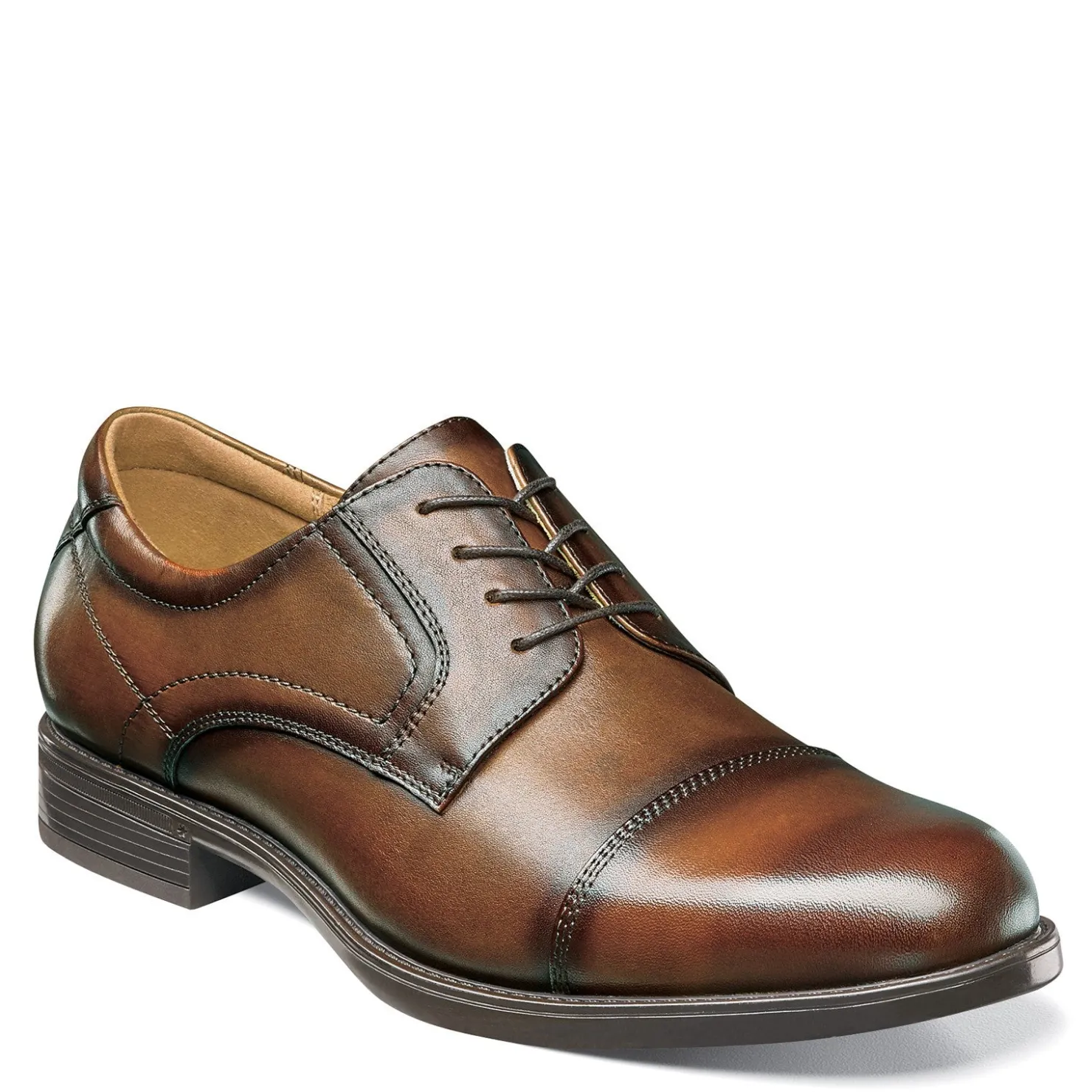Dress*Florsheim Men's , Midtown Cap Toe Oxford Cognac