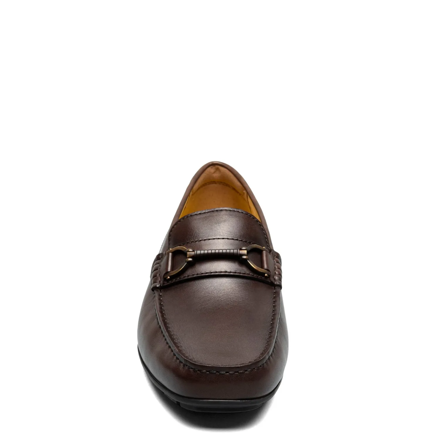 Loafers*Florsheim Men's , Motor Moc Toe Bit Driver Brown Smooth