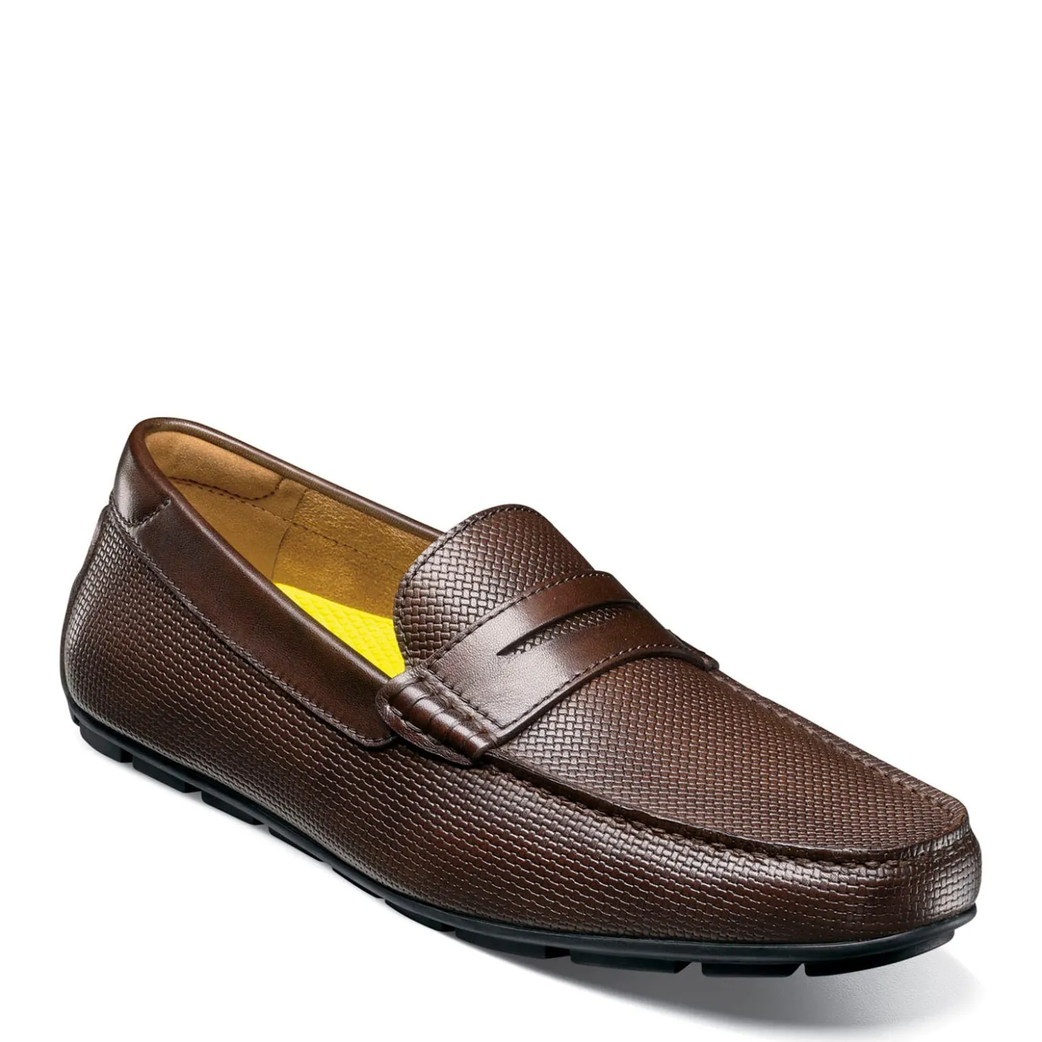 Loafers*Florsheim Men's , Motor Moc Toe Penny Driver Brown