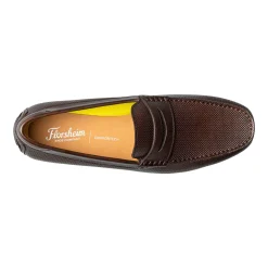 Loafers*Florsheim Men's , Motor Moc Toe Penny Driver Brown