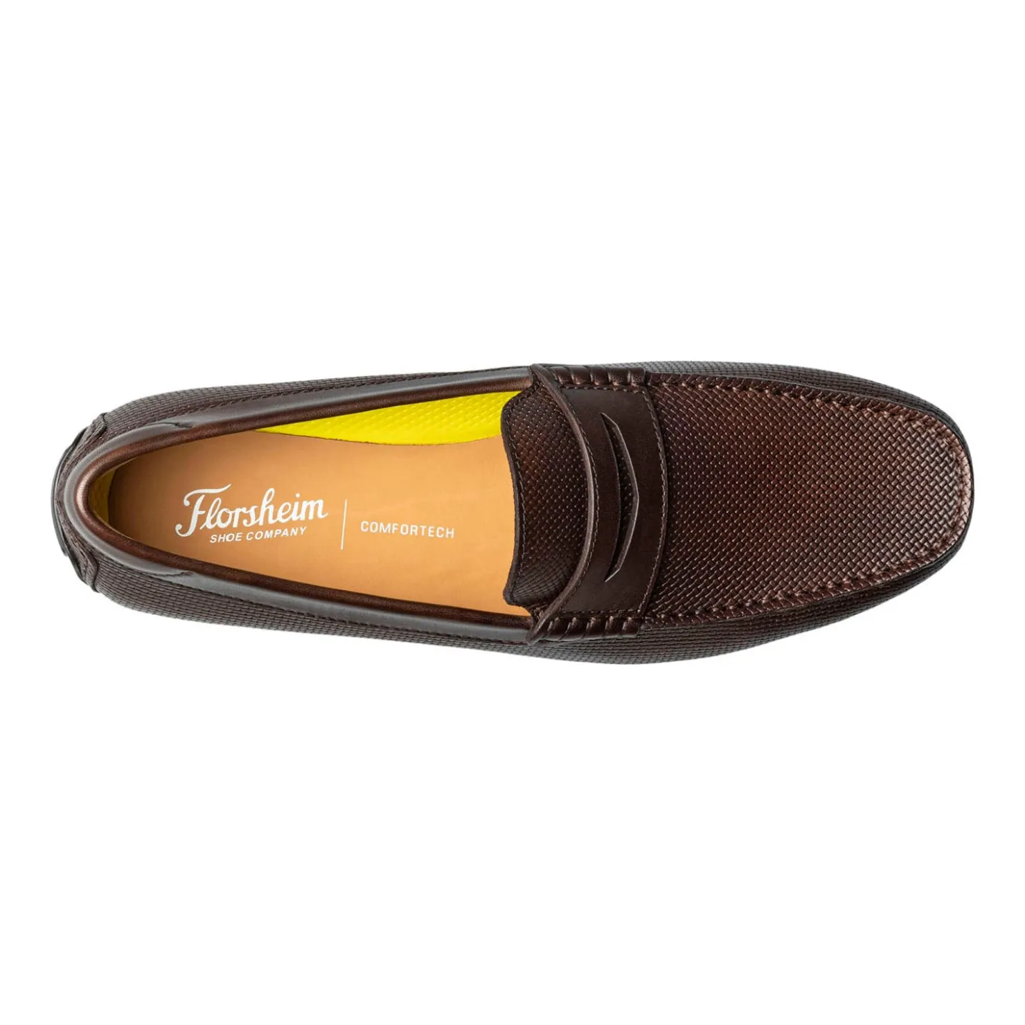 Loafers*Florsheim Men's , Motor Moc Toe Penny Driver Brown