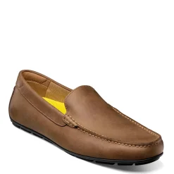 Dress*Florsheim Men's , Motor Moc Toe Venetian Driver Brown Crazy Horse