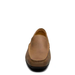 Dress*Florsheim Men's , Motor Moc Toe Venetian Driver Brown Crazy Horse