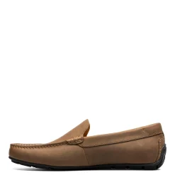 Dress*Florsheim Men's , Motor Moc Toe Venetian Driver Brown Crazy Horse