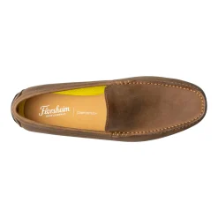 Dress*Florsheim Men's , Motor Moc Toe Venetian Driver Brown Crazy Horse