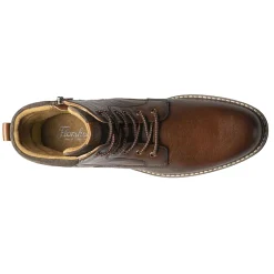 Boots*Florsheim Men's , Norwalk Plain Toe Lace Boot Cognac