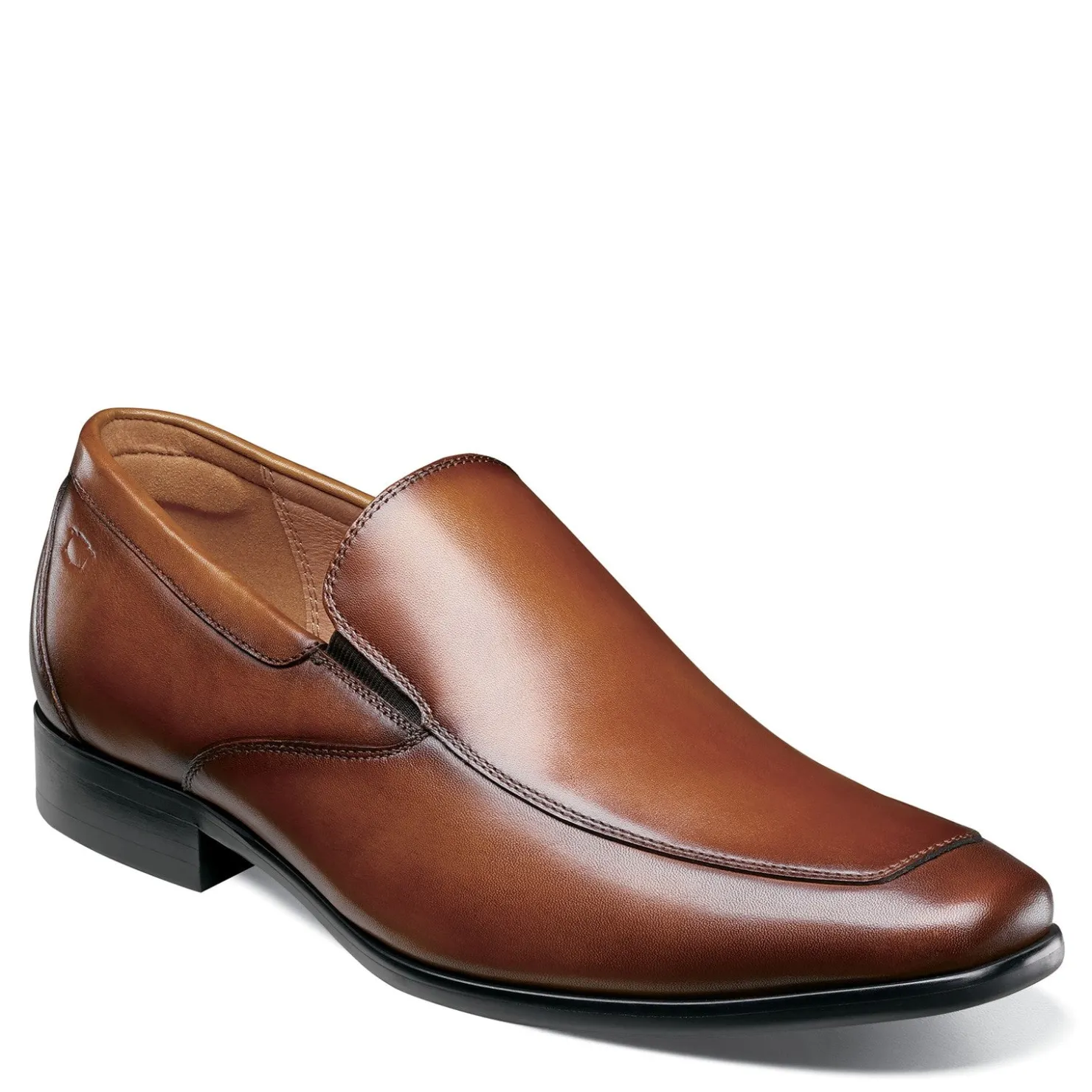 Slip-On Shoes*Florsheim Men's , Postino Moc Toe Venetian Slip-On Cognac Smooth
