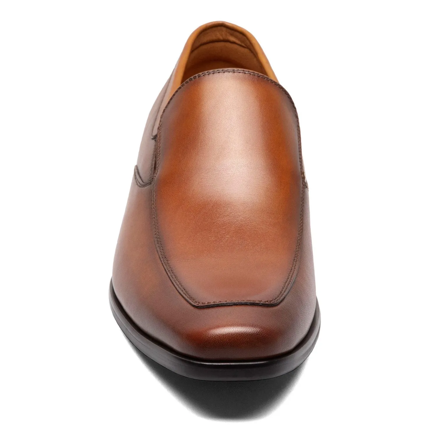 Slip-On Shoes*Florsheim Men's , Postino Moc Toe Venetian Slip-On Cognac Smooth