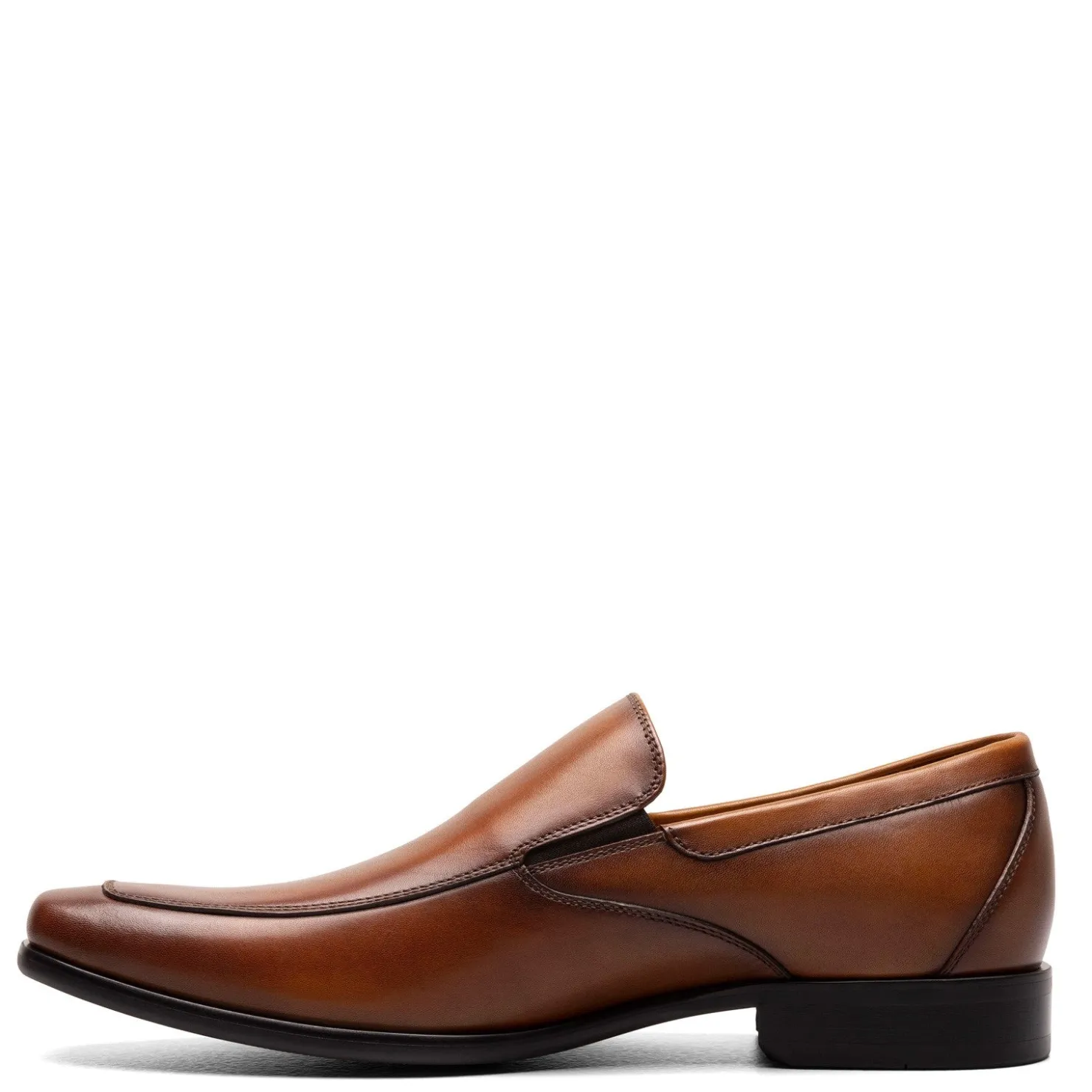 Slip-On Shoes*Florsheim Men's , Postino Moc Toe Venetian Slip-On Cognac Smooth
