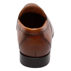 Slip-On Shoes*Florsheim Men's , Postino Moc Toe Venetian Slip-On Cognac Smooth