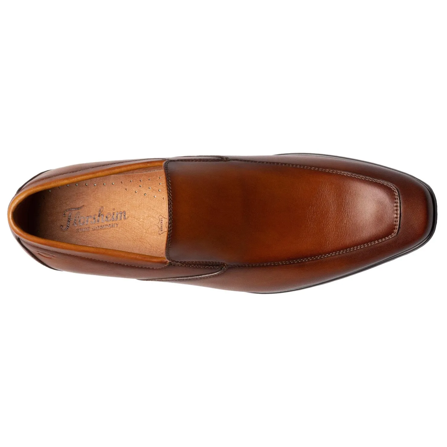 Slip-On Shoes*Florsheim Men's , Postino Moc Toe Venetian Slip-On Cognac Smooth