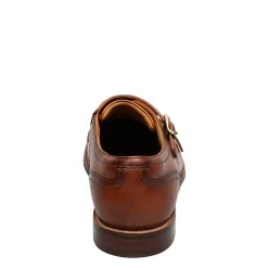 Dress*Florsheim Men's , Rucci Cap Toe Double Monk Strap Loafer Cognac Smooth