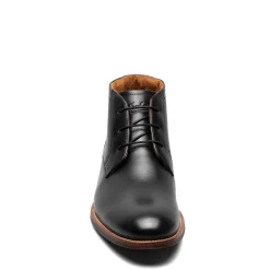 Dress*Florsheim Men's , Rucci Plain Toe Chukka Boot Black Smooth