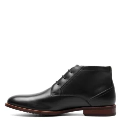 Dress*Florsheim Men's , Rucci Plain Toe Chukka Boot Black Smooth
