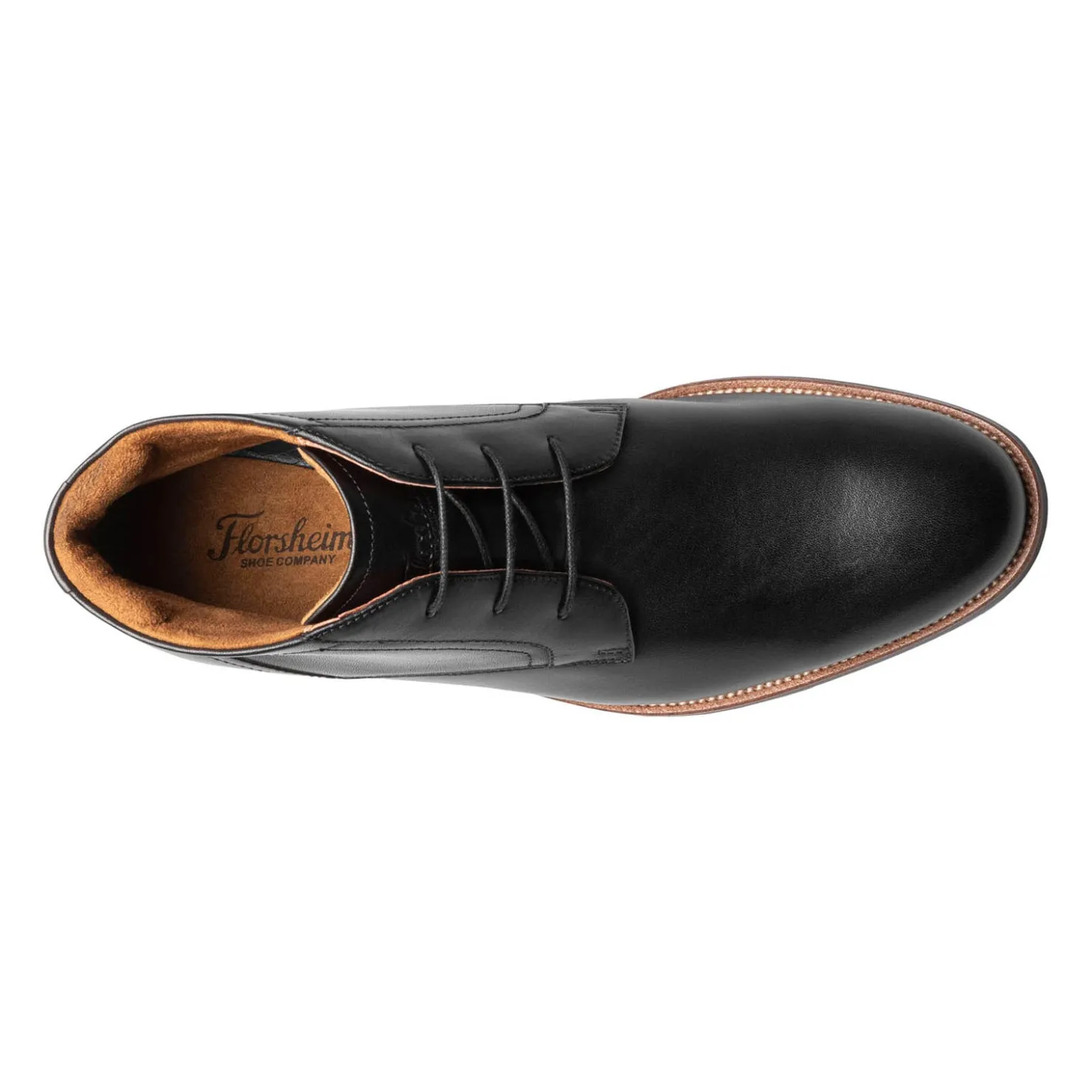 Dress*Florsheim Men's , Rucci Plain Toe Chukka Boot Black Smooth