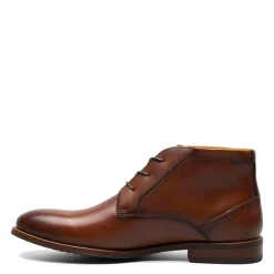 Boots*Florsheim Men's , Rucci Plain Toe Chukka Boot Cognac Smooth