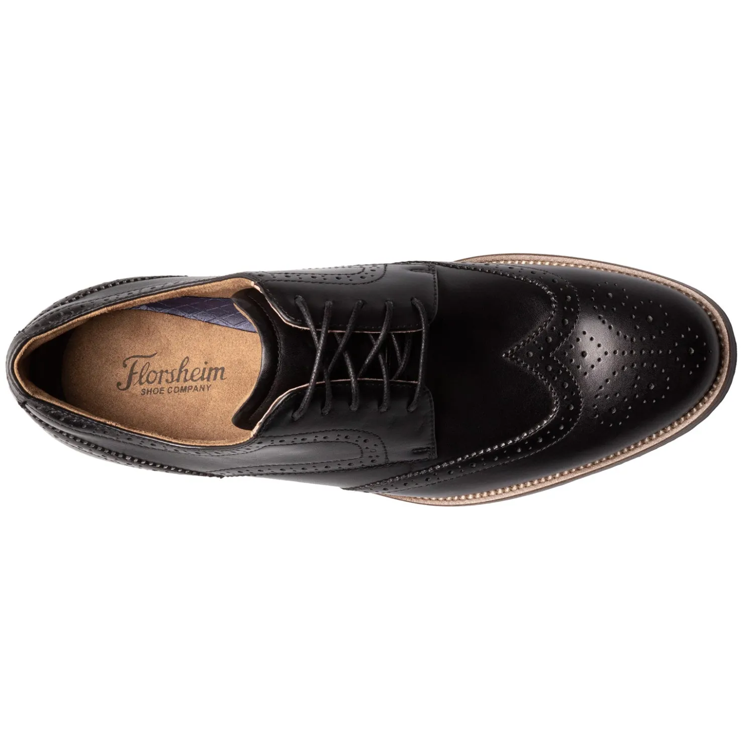 Dress*Florsheim Men's , Rucci Wingtip Oxford Black