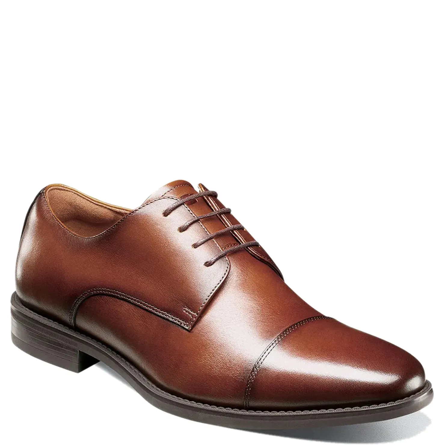 Dress*Florsheim Men's , Santucci Cap Toe Oxford Cognac