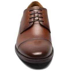 Dress*Florsheim Men's , Santucci Cap Toe Oxford Cognac