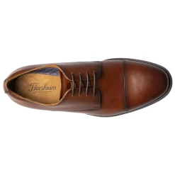 Dress*Florsheim Men's , Santucci Cap Toe Oxford Cognac