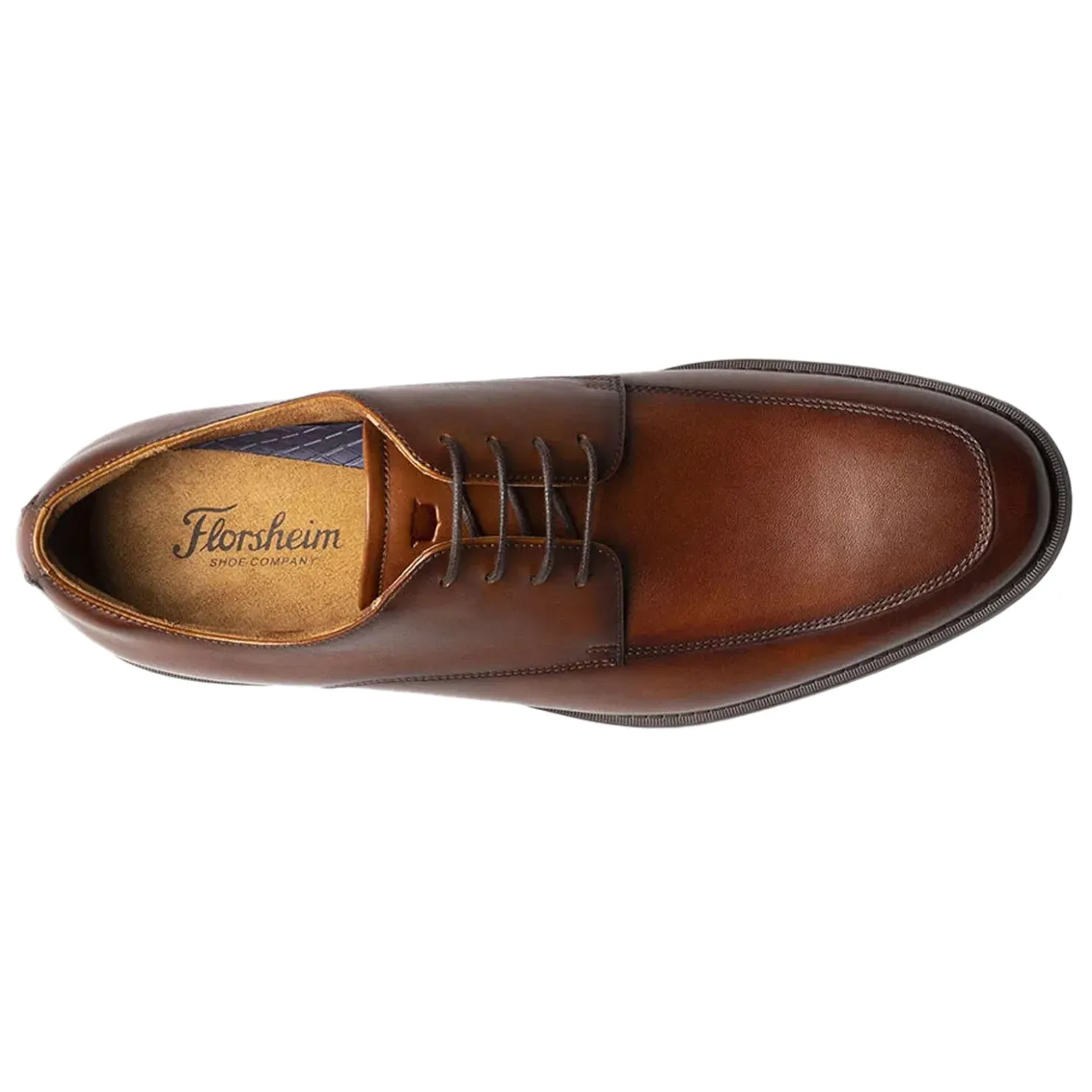 Dress*Florsheim Men's , Santucci Moc Toe Oxford Cognac