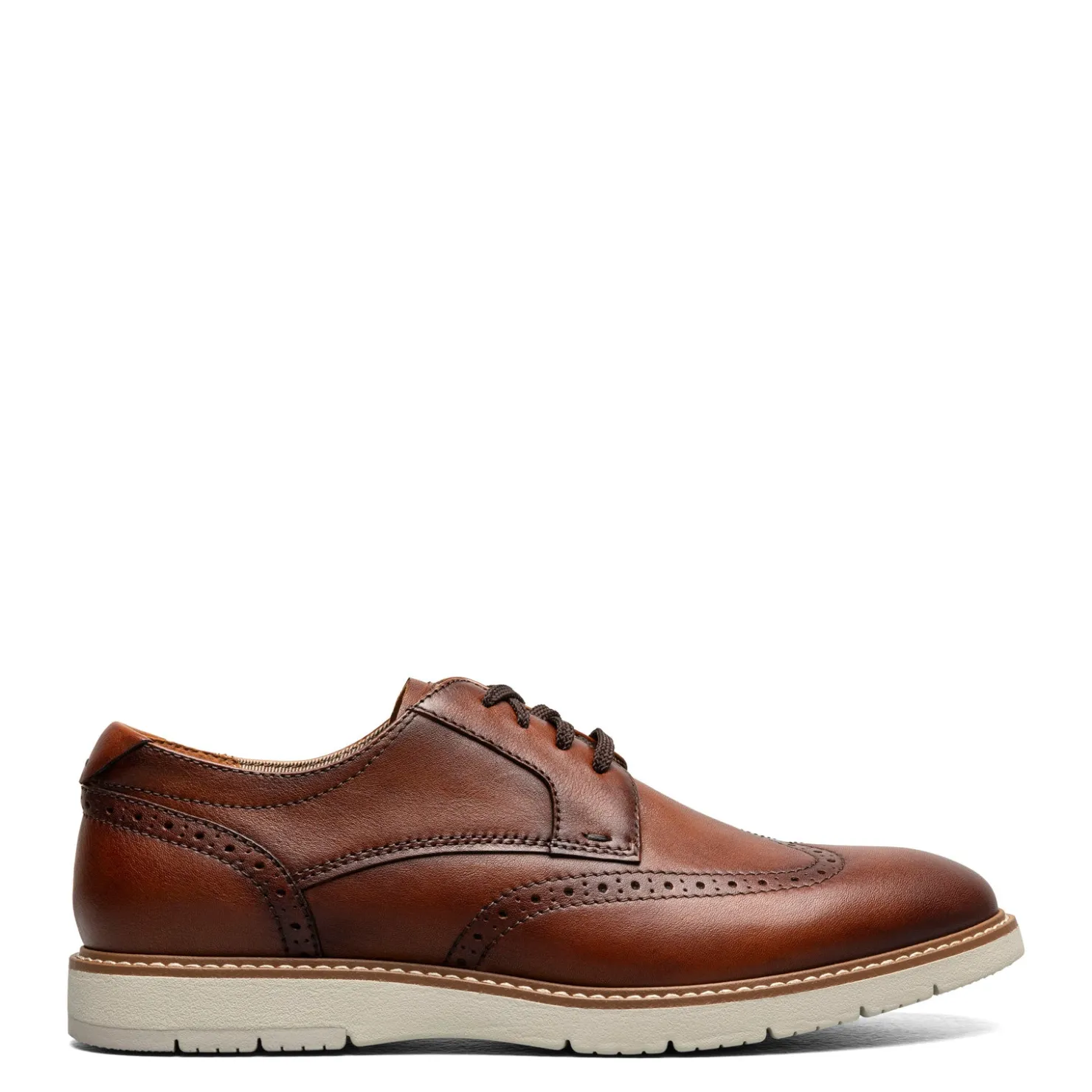 Dress*Florsheim Men's , Vibe Wingtip Oxford Cognac Beige