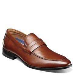 Slip-On Shoes*Florsheim Men's , Zaffiro Moc Toe Penny Loafer Cognac