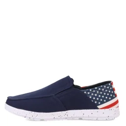 Sneakers & Athletics*Island Surf Co Men's mpany, Laguna Slip-On Blue Flag