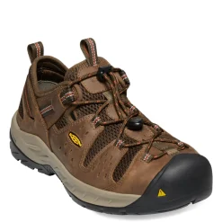 Sneakers & Athletics*KEEN Utility Men's , Atlanta Cool II Steel Toe Work Shoe Shitake/Rust