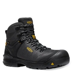Boots*KEEN Utility Men's , Dearborn 6in Waterproof Comp Toe Work Boot Black/Steel Grey