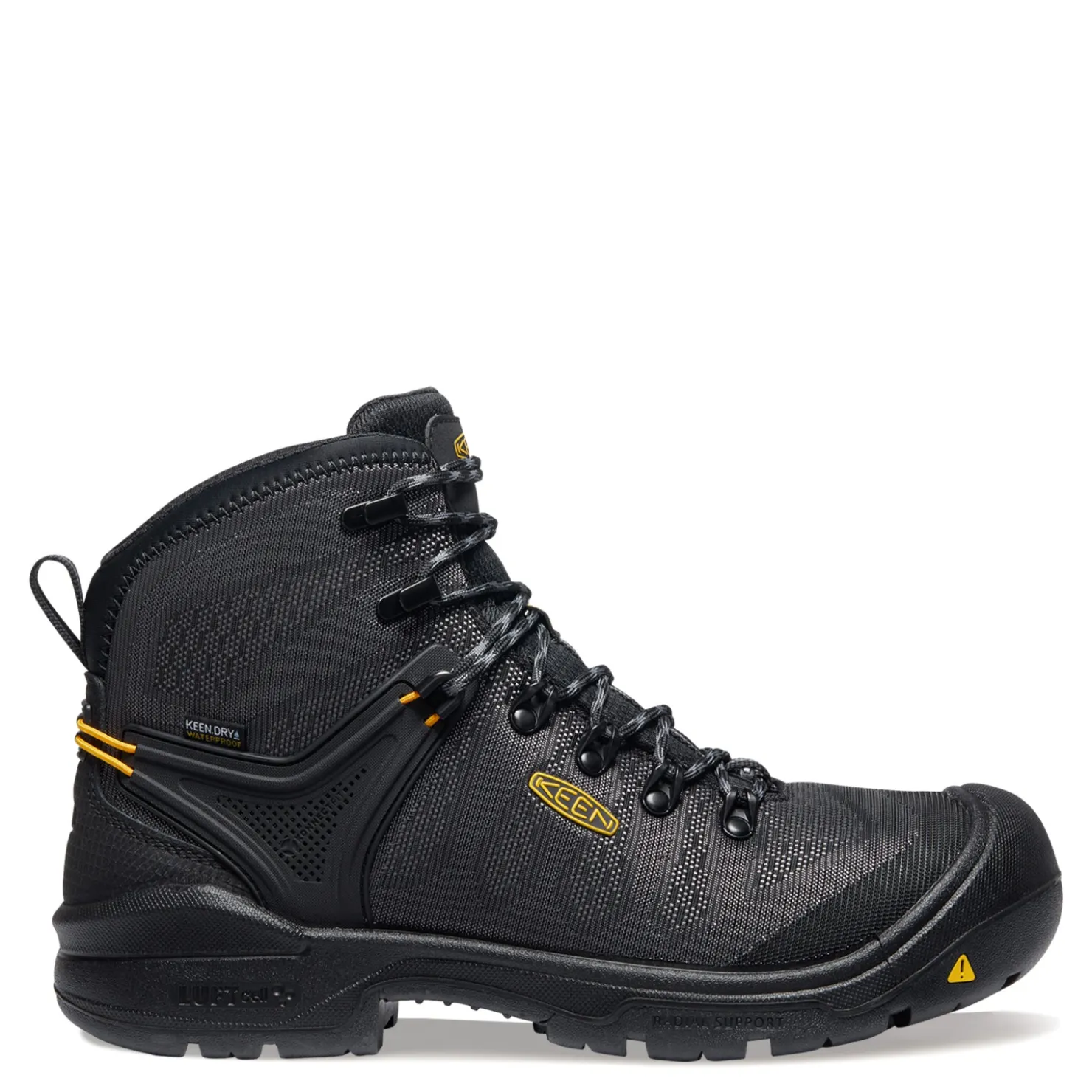 Boots*KEEN Utility Men's , Dearborn 6in Waterproof Comp Toe Work Boot Black/Steel Grey