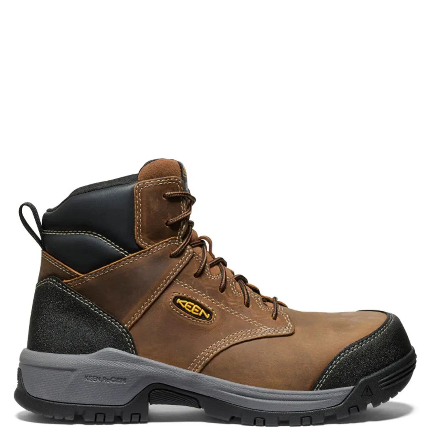 Boots*KEEN Utility Men's , Evanston 6-inch ESD Composite Toe Work Boot Bison/Black