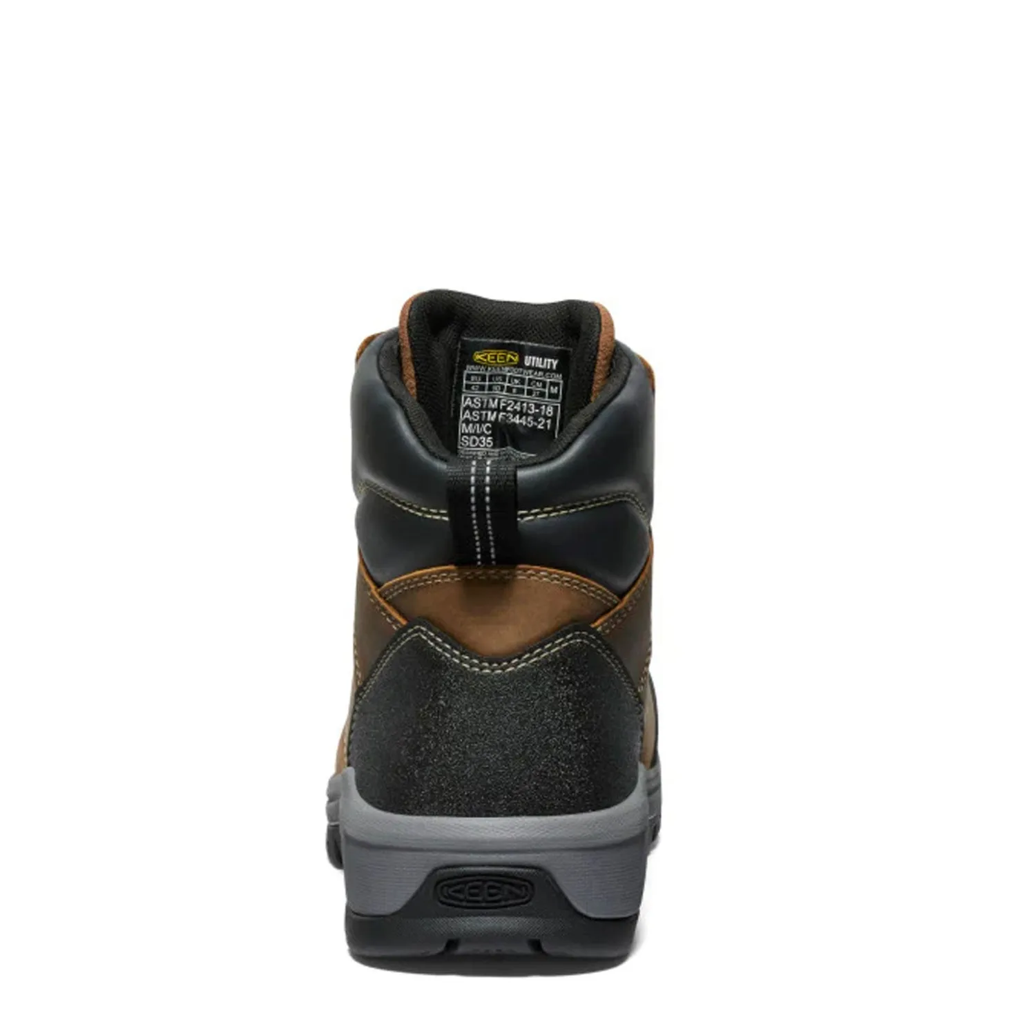 Boots*KEEN Utility Men's , Evanston 6-inch ESD Composite Toe Work Boot Bison/Black