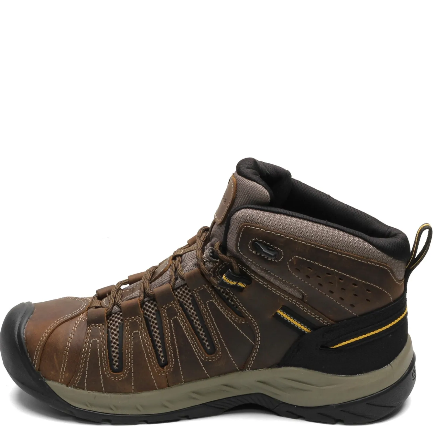Boots*KEEN Utility Men's , Flint II Mid Work Boot Cascade Brown