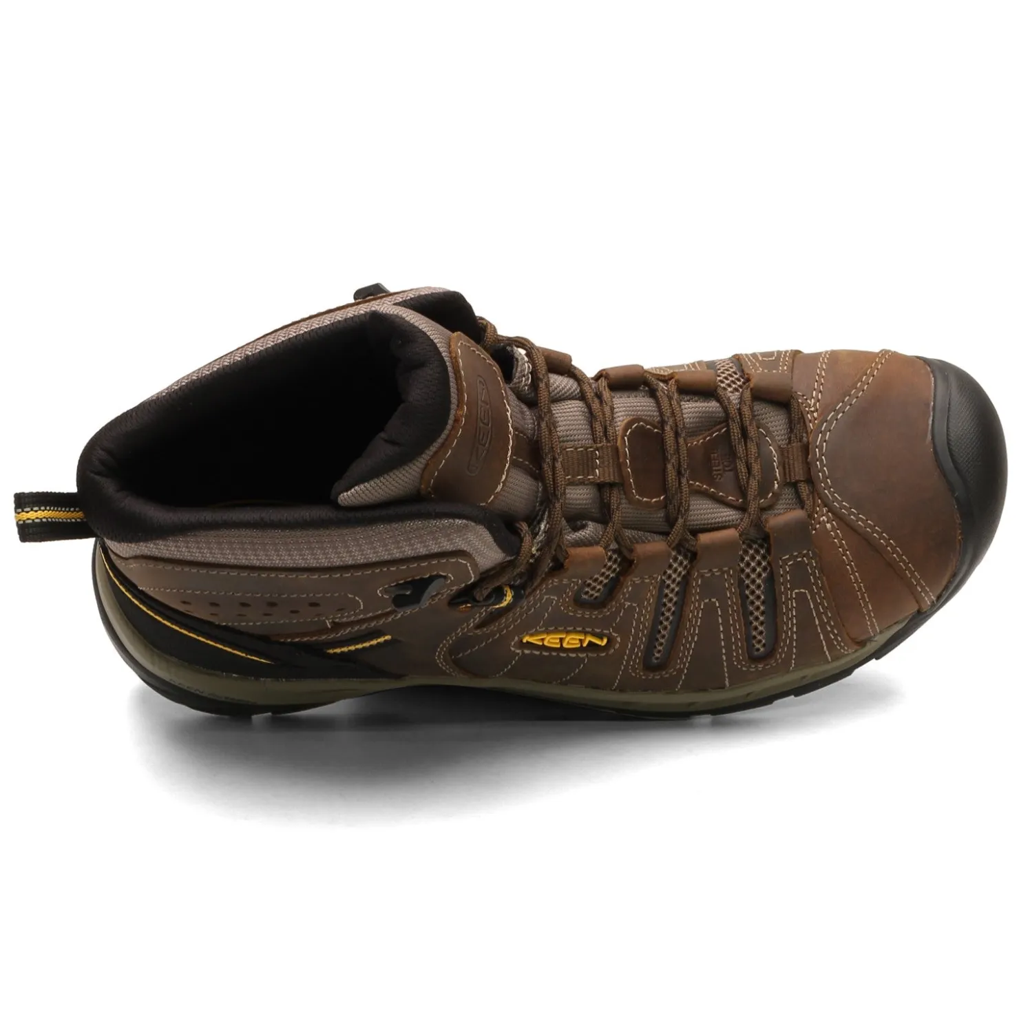 Boots*KEEN Utility Men's , Flint II Mid Work Boot Cascade Brown