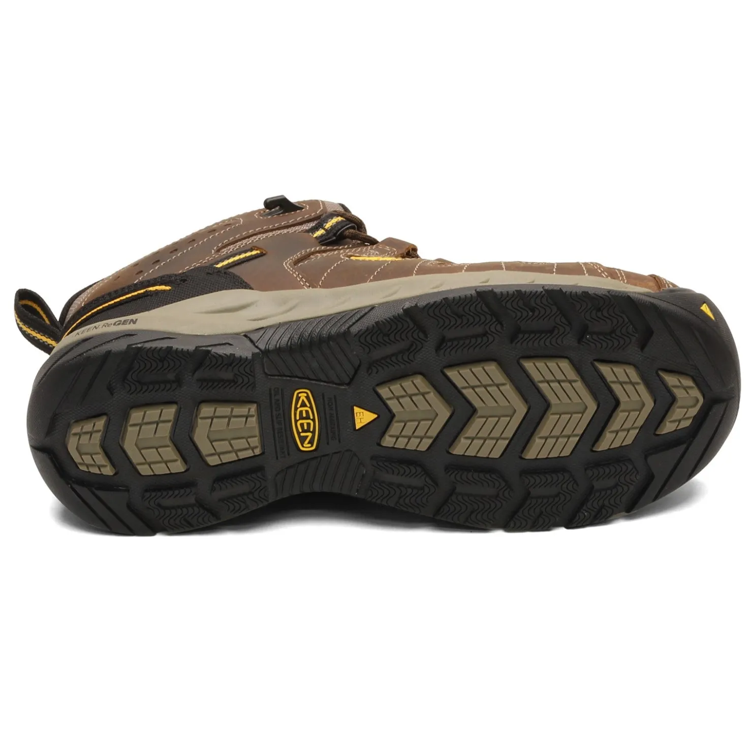 Boots*KEEN Utility Men's , Flint II Mid Work Boot Cascade Brown