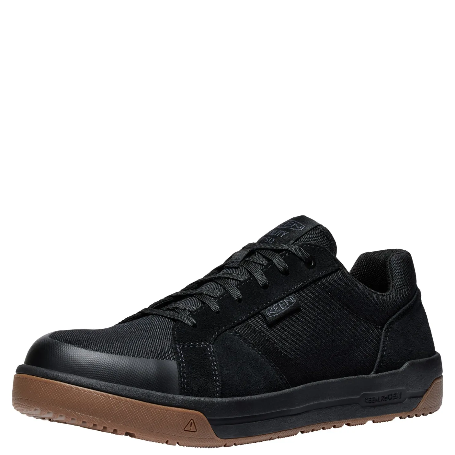 Work & Safety*KEEN Utility Men's , Kenton Low ESD Carbon Toe Work Shoe Black/Gum