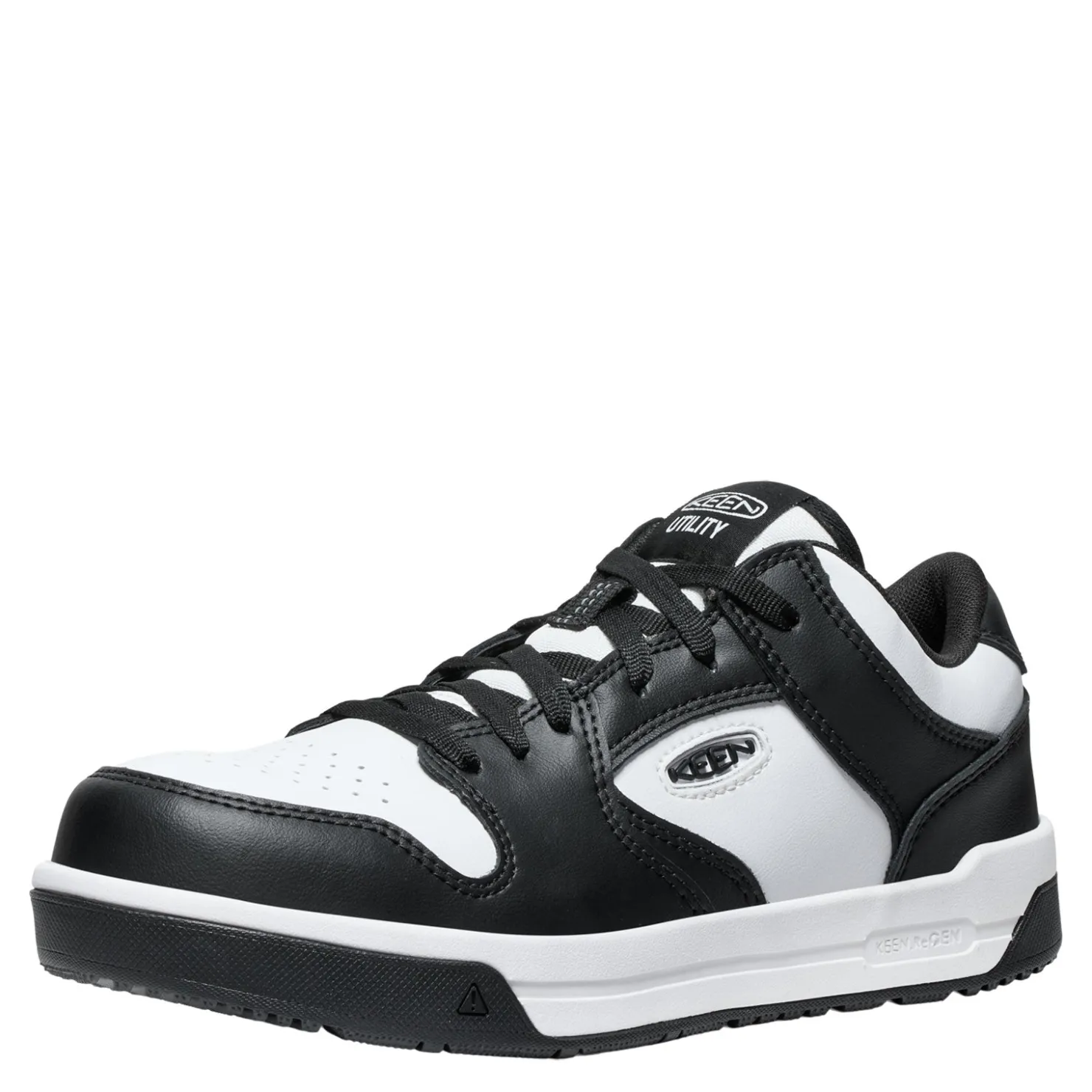 Work & Safety*KEEN Utility Men's , Overton Comp Toe Work Sneaker White/Black