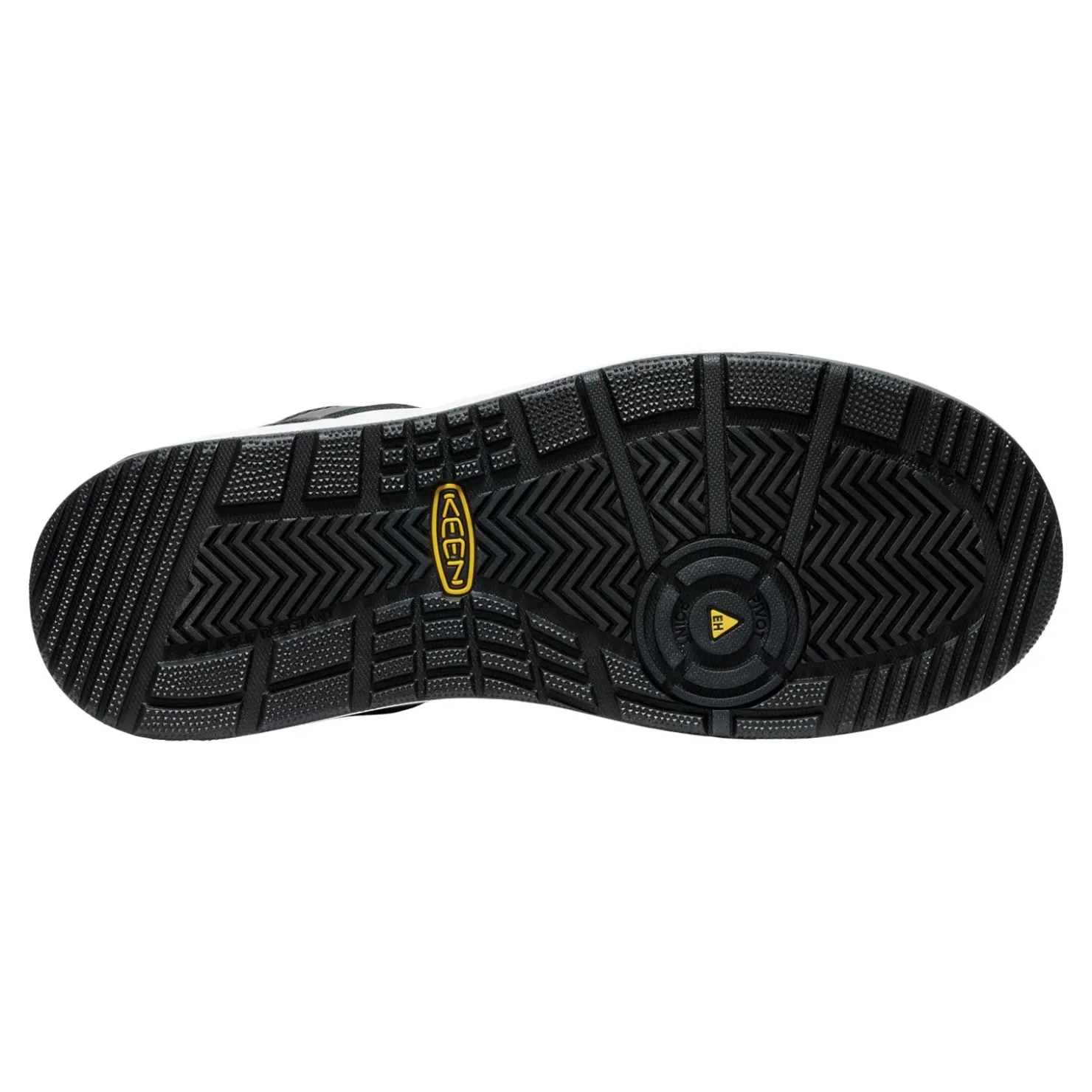 Work & Safety*KEEN Utility Men's , Overton Comp Toe Work Sneaker White/Black