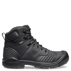 Boots*KEEN Utility Men's , Portland 6 inch Waterproof Boot Black/Black