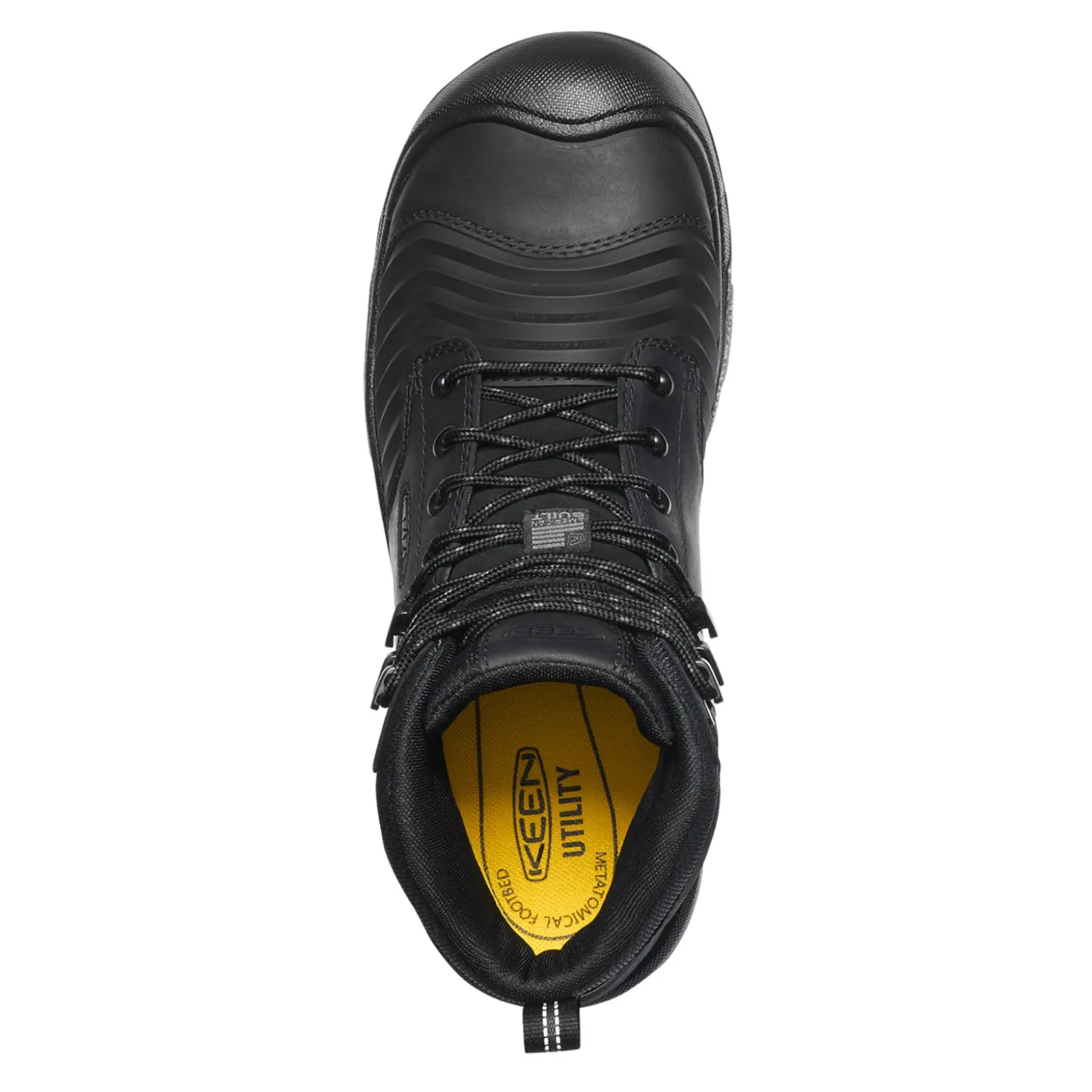 Boots*KEEN Utility Men's , Portland 6 inch Waterproof Boot Black/Black