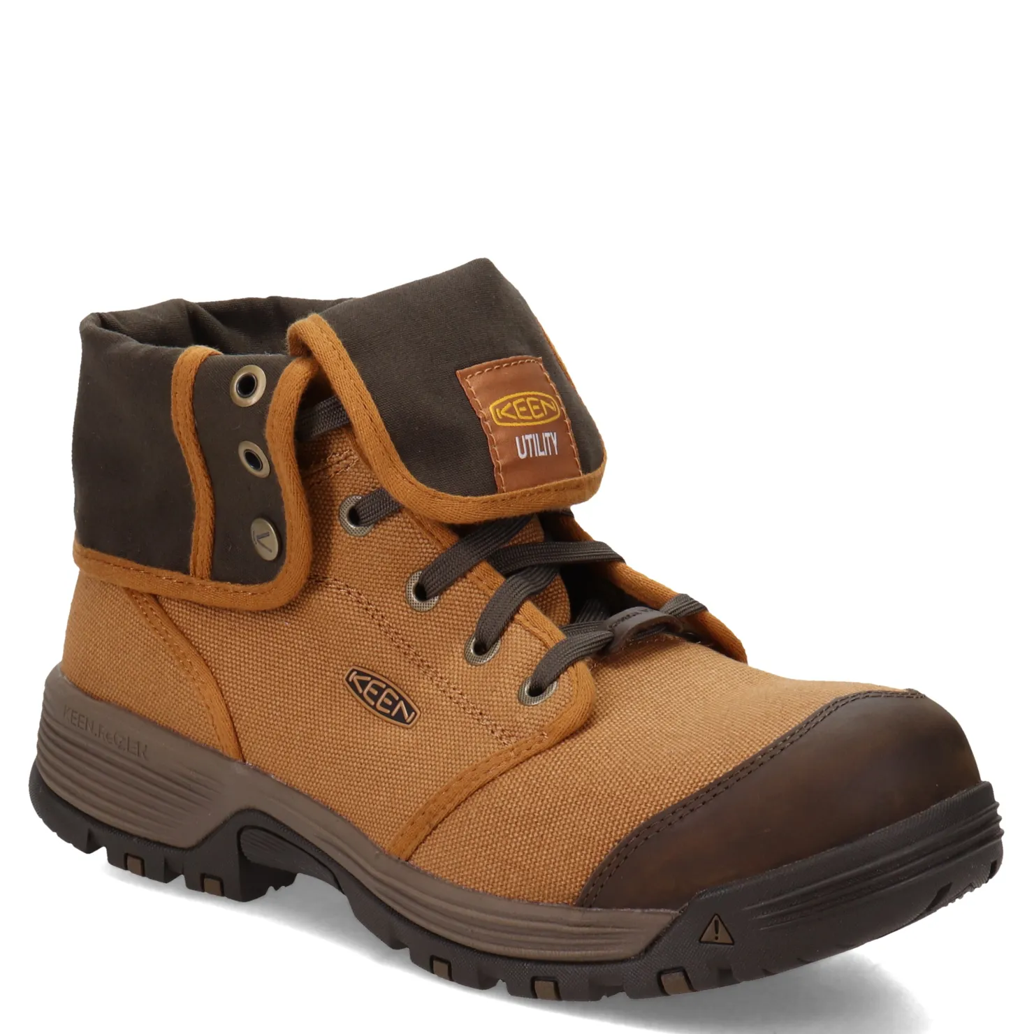 Work & Safety*KEEN Utility Men's , Roswell Mid Carbon Fiber Toe Work Boot Almond/Black Olive