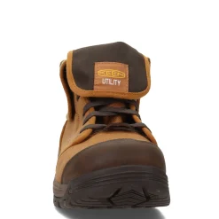 Work & Safety*KEEN Utility Men's , Roswell Mid Carbon Fiber Toe Work Boot Almond/Black Olive