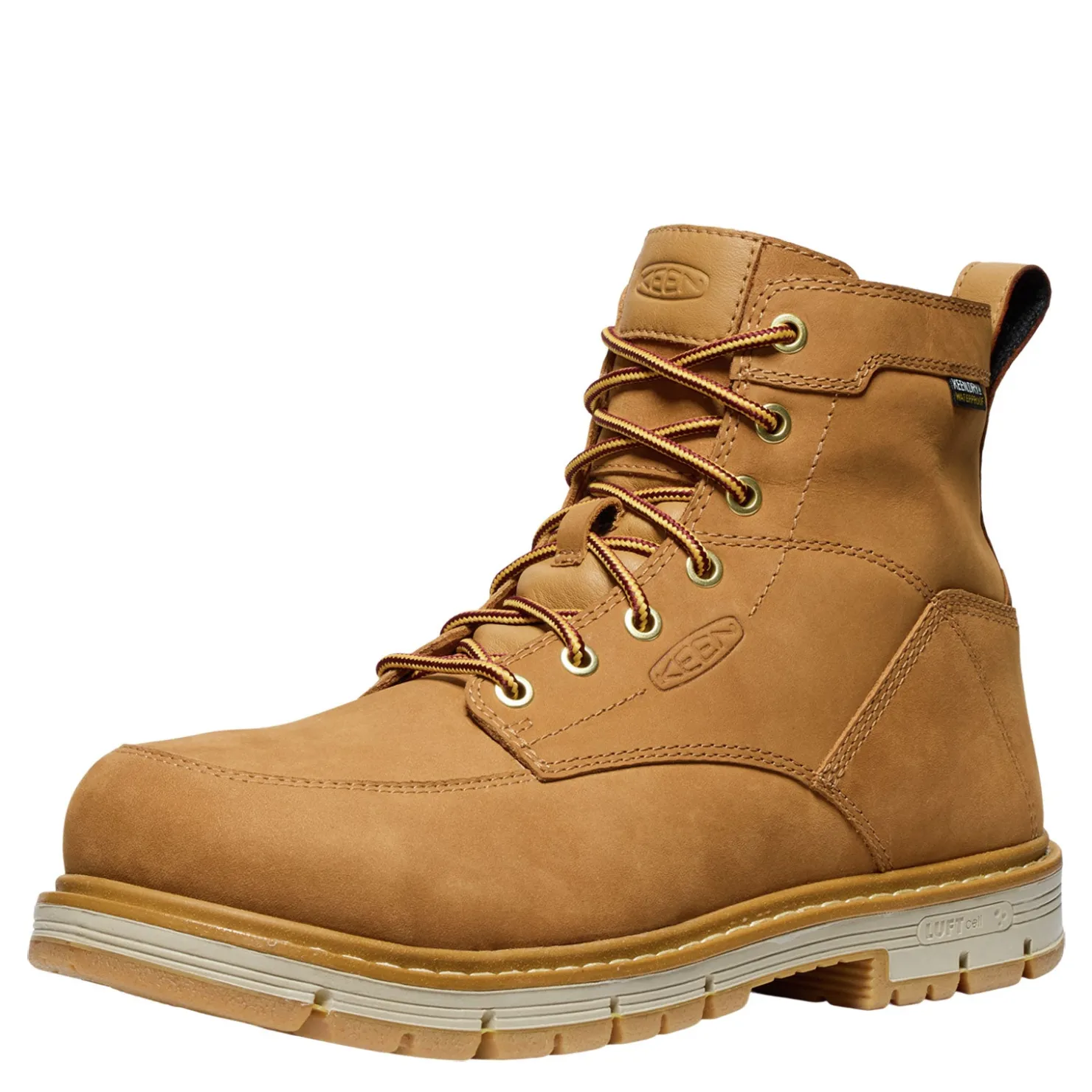 Work & Safety*KEEN Utility Men's , San Jose 6" Waterproof 90° Heel Boot Bistre/Gum