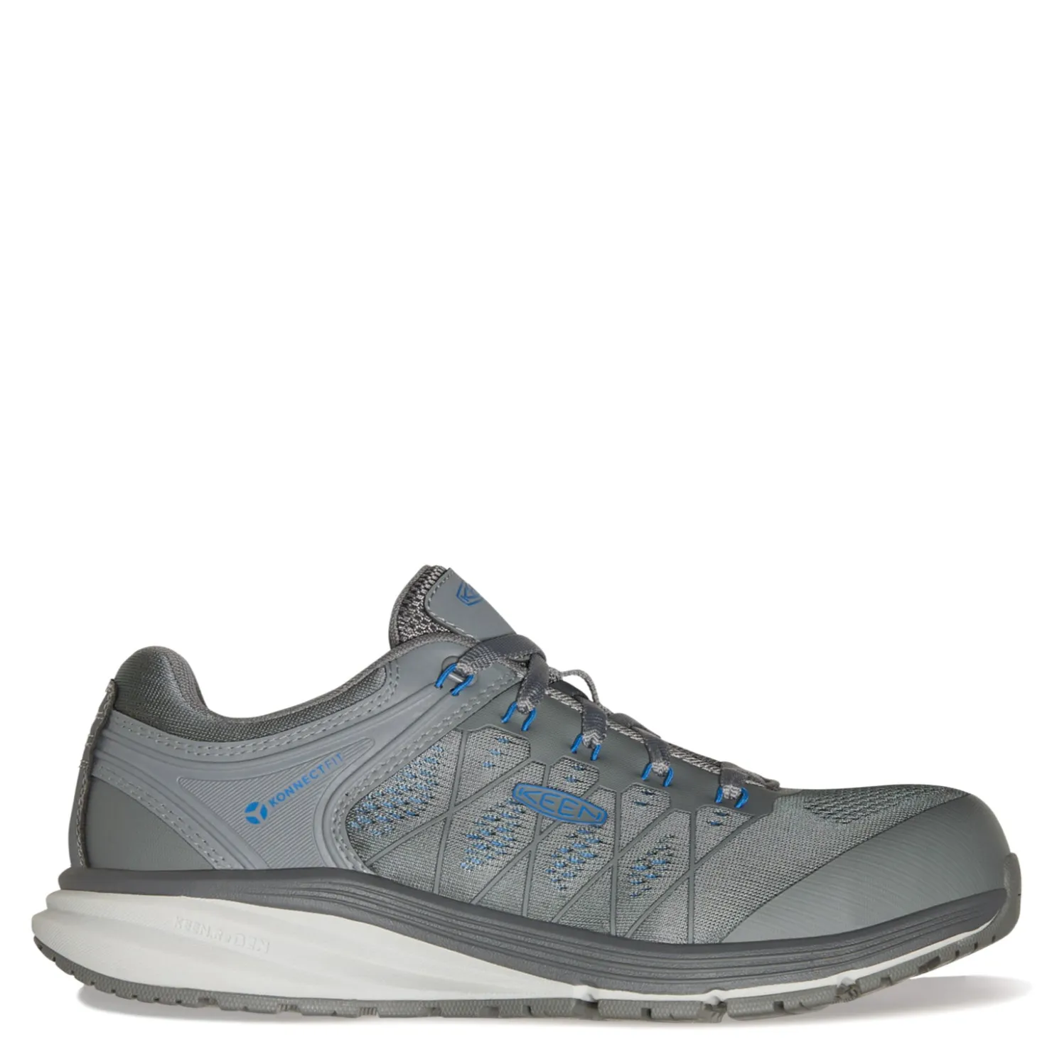 Work & Safety*KEEN Utility Men's , Vista Energy CT Waterproof Work Shoe Steel Grey/Baleine Blue