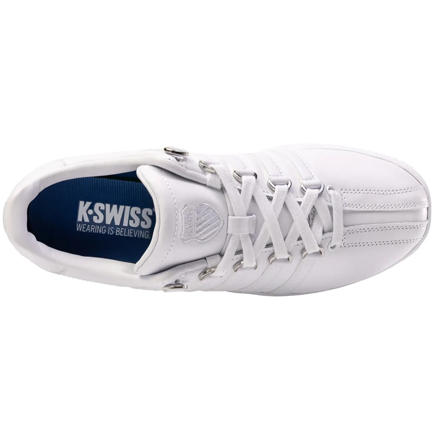 Fashion & Street*K-Swiss Men's , Classic VN Sneaker - Extra Wide Width White / White