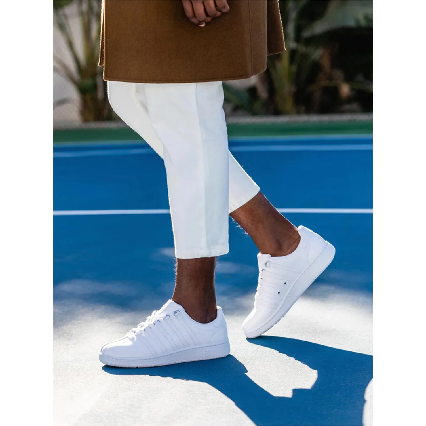 Fashion & Street*K-Swiss Men's , Classic VN Sneaker - Extra Wide Width White / White
