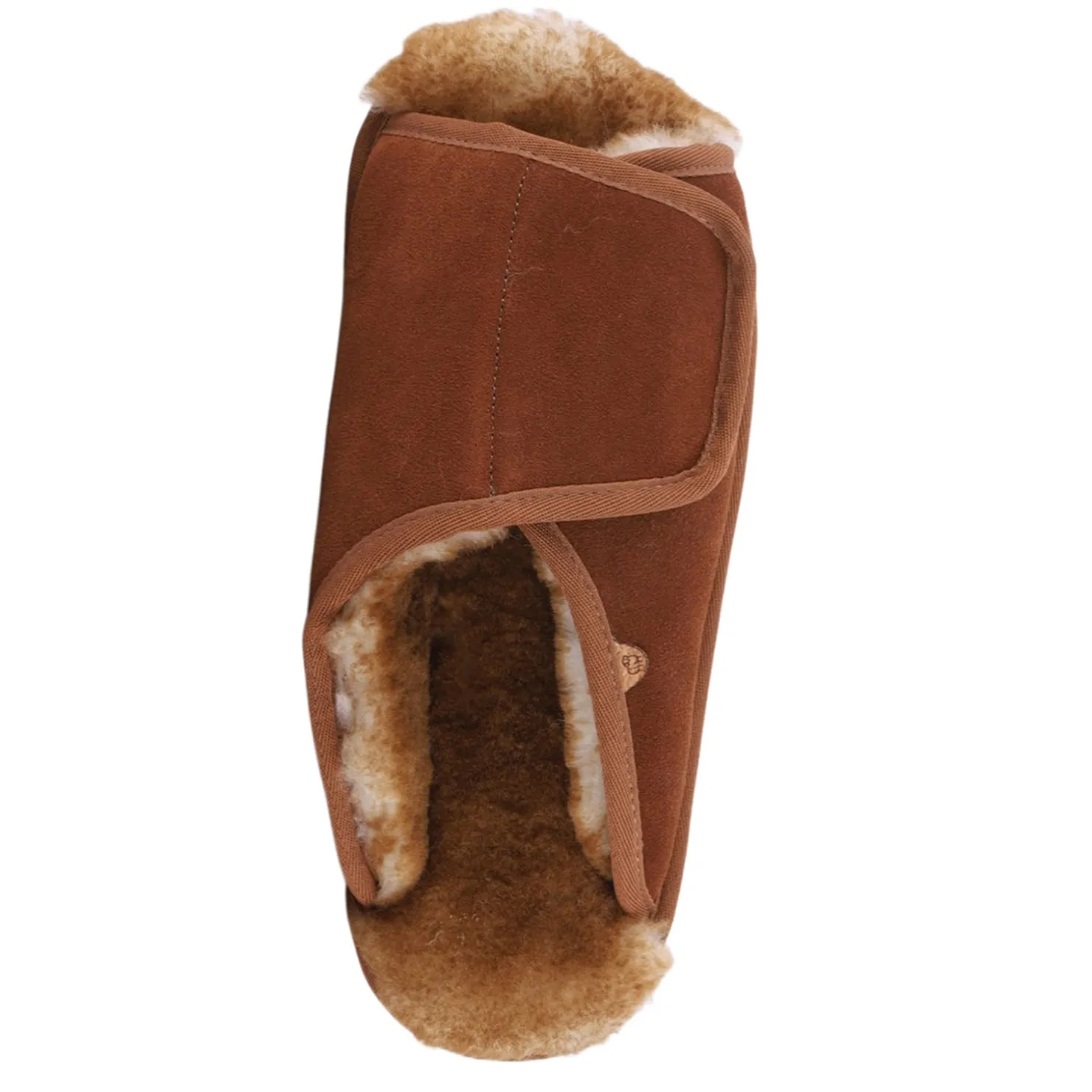 Slip-On Shoes*Lamo Men's , APMA Slide Wrap Slipper - Wide Width Chestnut