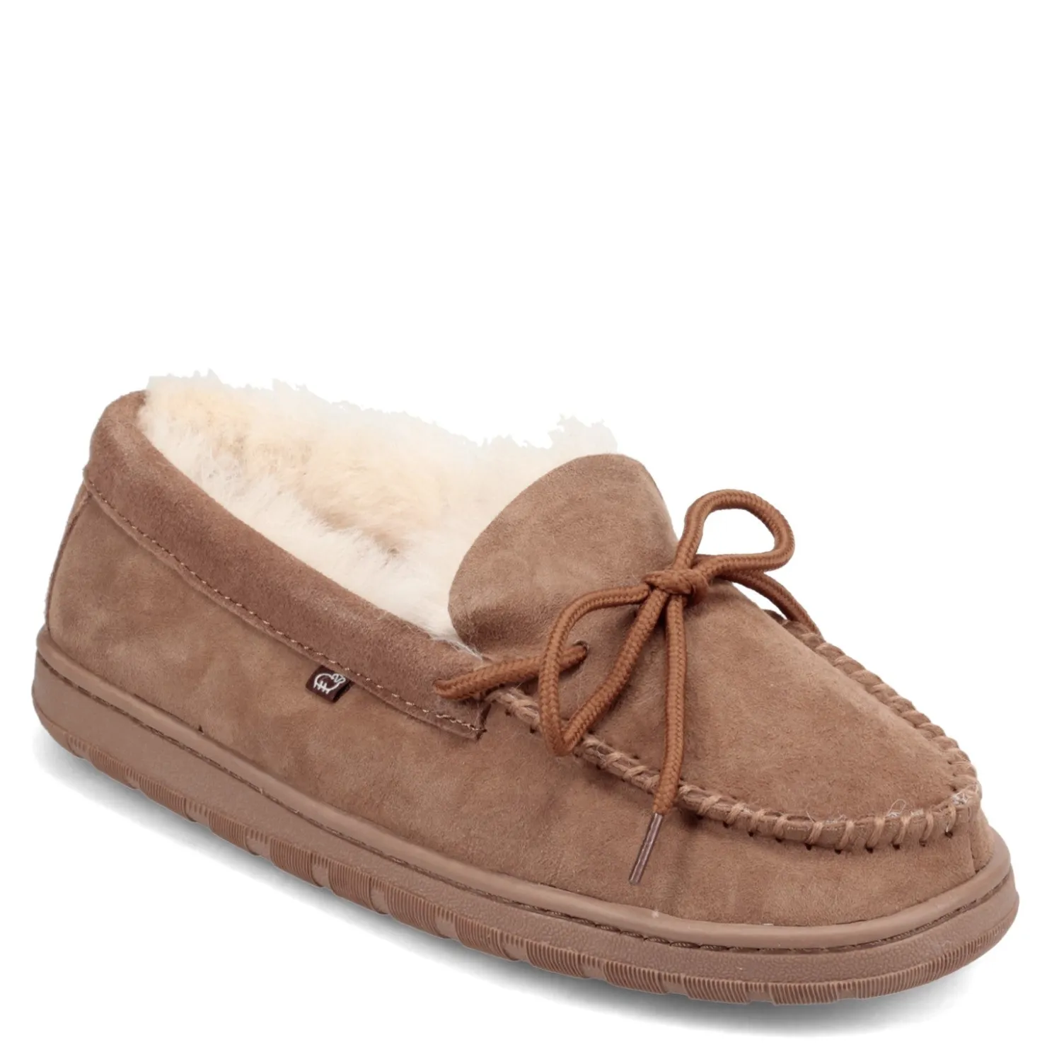 Slip-On Shoes*Lamo Men's , Doubleface Moccasin Slipper Chestnut
